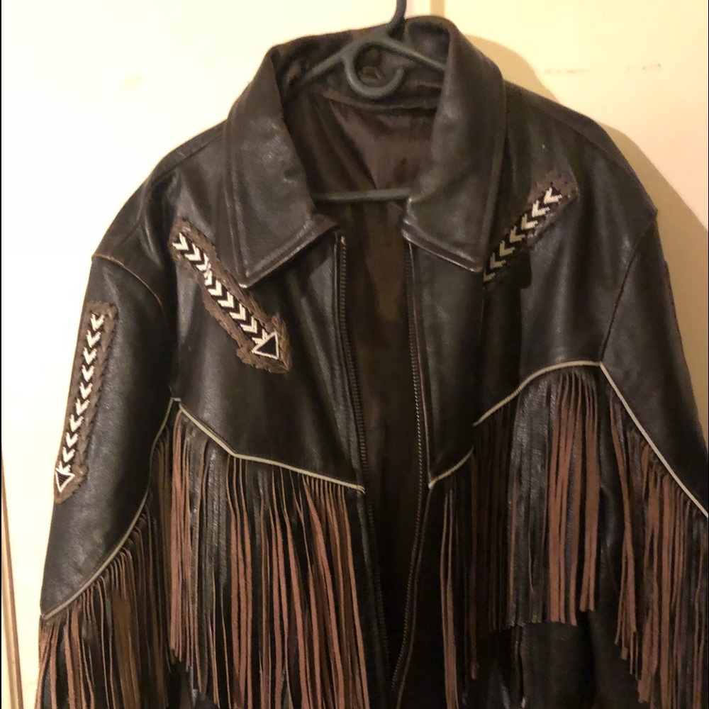 Nice heavy genuine leather jacket - Picture 2 of 3